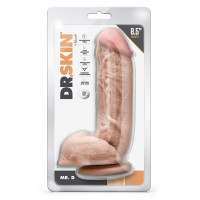 Фаллоимитатор реалистичный на присоске Mr. D Blush, бежевый, 22 х 5 см
