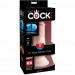 Фаллоимитатор реалистичный на присоске King Cock, бежевый
