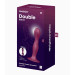 Фалоімітатор вагінально-анальний з обтяженими кульками Satisfyer Double Ball-R, бордовий