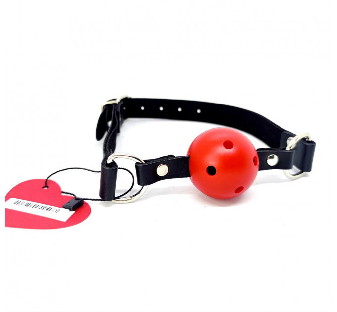 Кляп Ds Fetish Ball gag plastic red/black