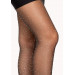 Колготки со стразами Leg Avenue Petra Sheer Rhinestone, черные, One Size