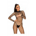 Комбинезон в крупную сеточку Obsessive Bodystocking N121 black XL/XXL