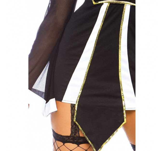 Костюм черниці Leg Avenue Twisted Sister 2 предмети, чорний, S/M