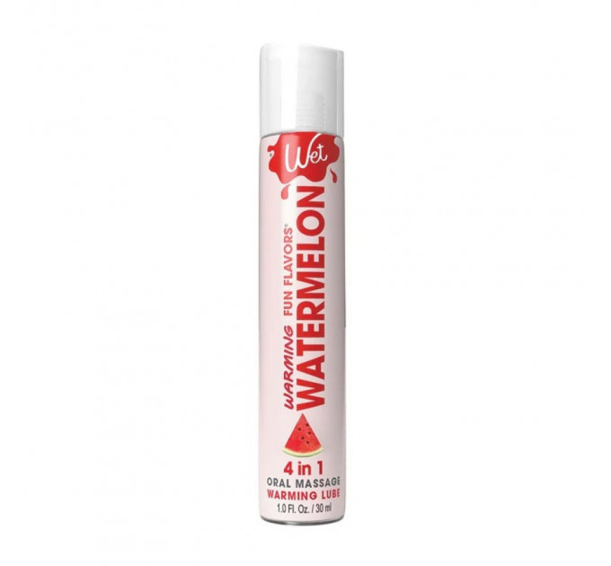 Лубрикант со вкусом арбуза Wet Watermelon с согревающим эффектом, 30 мл