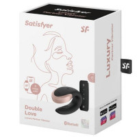Люксовий смарт вібратор для пар Satisfyer DOUBLE LOVE чорний