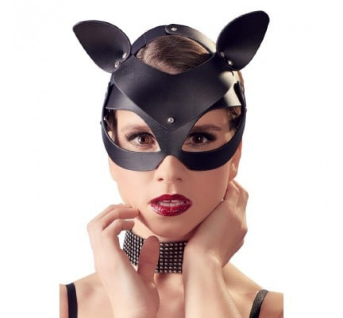 Маска кошки Bad Kitty, с заклёпками, черная