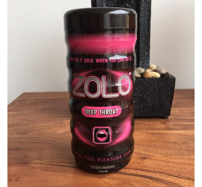 Мастурбатор с имитацией глубокого горла Zolo Deep Throat Cup, розовый