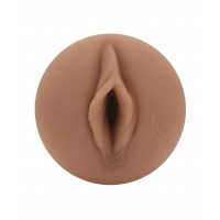 Мастурбатор вагіна Fleshlight Janice Griffith в колбі, реалістичний з кібершкіри, бежевий