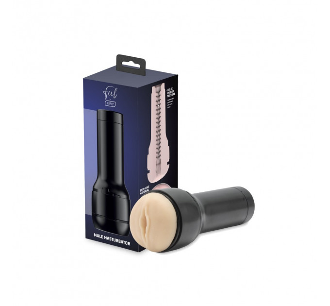 Мастурбатор вагина Kiiroo Feel Stroker для секс-машины Kiiroo Keon бежевый, 22 см х 8.4 см