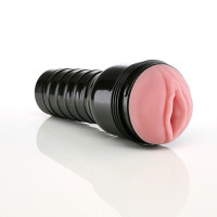 Мастурбатор вагіну в колбі Fleshlight Pink Lady Mini-Lotus, з рельєфом, кібершкіра, бежевий