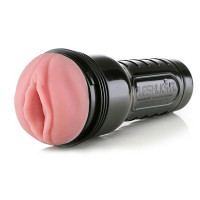 Мастурбатор вагіну в колбі Fleshlight Pink Lady Mini-Lotus, з рельєфом, кібершкіра, бежевий