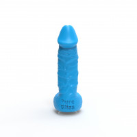 Мыло член на присоске Pure Bliss MINI голубое, 15 см