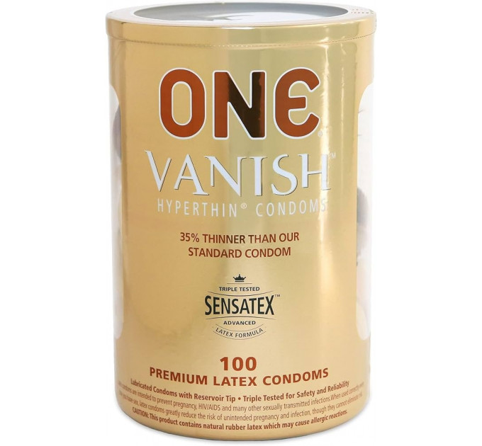 Набор супертонких презервативов ONE Vanish 100 шт