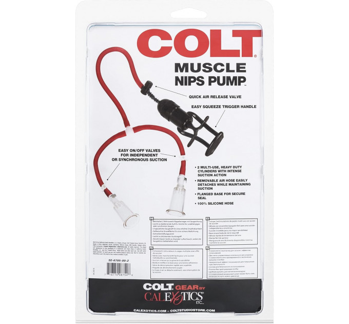 Насос для сосков CalExotics Colt Muscle Nips Pump, прозрачный