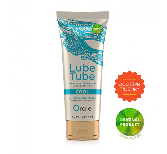 Охолоджувальне мастило для сексу "LUBE TUBE COOL" Orgie