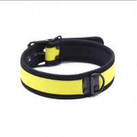 Ошейник из неопрена DS Fetish Collar neoprene yellow