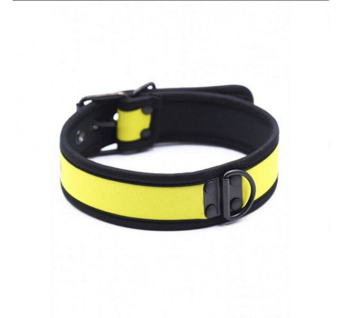 Ошейник из неопрена DS Fetish Collar neoprene yellow