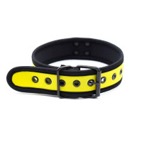 Ошейник из неопрена DS Fetish Collar neoprene yellow