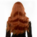 Парик длинный волнистый с челкой Fetish Hair рыжий, 60 см
