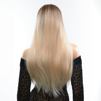 Парик прямый с челкой Fetish Hair омбре блонд, 60 см