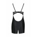 Пеньюар из экокожи LOONA CHEMISE black S/M - Passion
