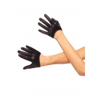 Перчатки сексуальные One Size Mini Cropped Satin Gloves от Leg Avenue
