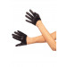 Рукавички сексуальні One Size Mini Cropped Satin Gloves від Leg Avenue