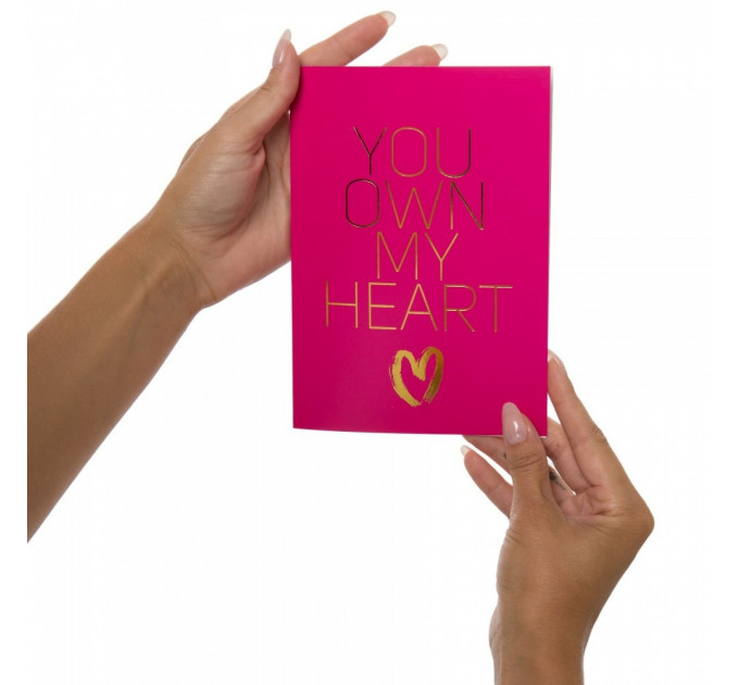 Подарункова листівка із набором Сашетів плюс конверт Kama Sutra You Own My Heart