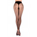 Прозрачные колготки с черным узором Ballerina´s Secret (20 den) и стрелкой сзади, черные