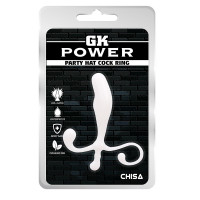 Стимулятор простати Chisa GK Power Party з анатомічним рельєфом, білий