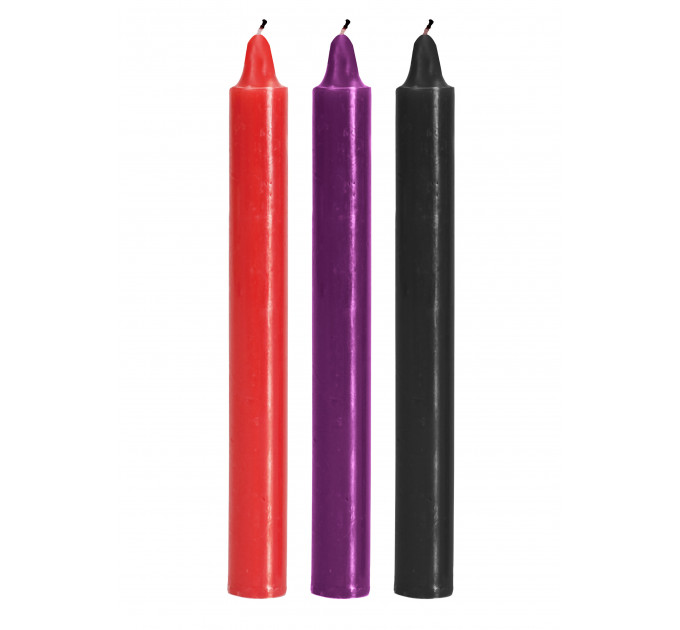 Свечки для БДСМ низкотемпературные TOYJOY Japanese Drip Candles, 3 шт