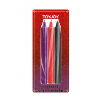 Свічки для БДСМ низькотемпературні TOYJOY Japanese Drip Candles, 3 шт.