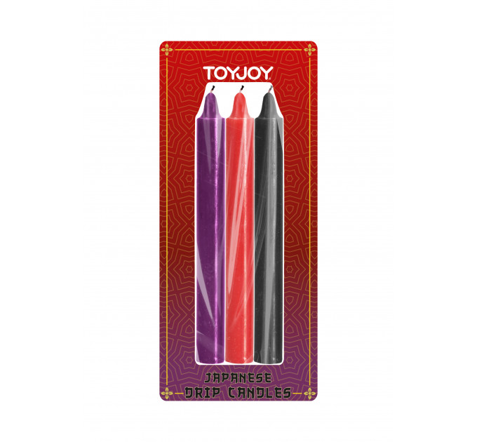 Свечки для БДСМ низкотемпературные TOYJOY Japanese Drip Candles, 3 шт