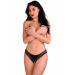 Трусики с жемчужинами и аппликацией в виде бабочки Daring Intimates, черный, S/M