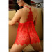 Кружевный пеньюар Vixen, красный, One Size