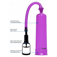 Вакуумная помпа для члена ToyJoy Power Pump фиолетовая