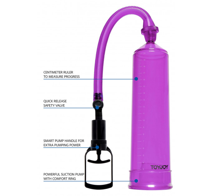 Вакуумная помпа для члена ToyJoy Power Pump фиолетовая