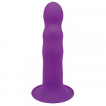 Вібратор рельєфний Adrien Lastic Hitsens 3 на присосці, фіолетовий