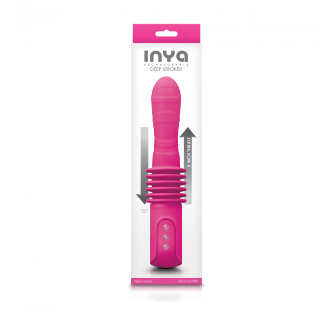 Вибратор с поступающими движениями INYA DEEP STROKER PINK