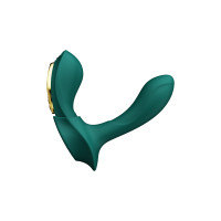 Вібратор в трусики AYA Zalo Turquoise Green на пульті керування