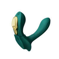 Вібратор в трусики AYA Zalo Turquoise Green на пульті керування