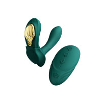 Вібратор в трусики AYA Zalo Turquoise Green на пульті керування