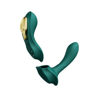 Вібратор в трусики AYA Zalo Turquoise Green на пульті керування