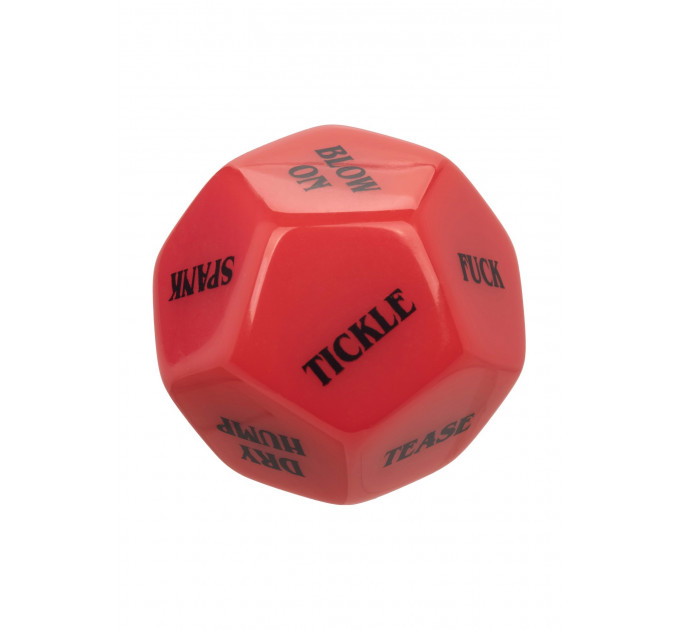Игральные секс-кубики для пары CalExotic Roll Play-Naughty Dice Set, красно-черные
