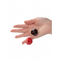 Гральні секс-кубики для пари CalExotic Roll Play-Naughty Dice Set, червоно-чорні