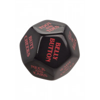 Гральні секс-кубики для пари CalExotic Roll Play-Naughty Dice Set, червоно-чорні